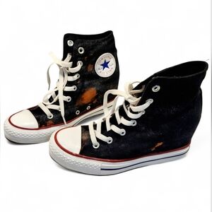 RARE!!!! Converse Gloss & Splatter High Top Sneakers